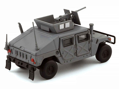 HUMVEE 4-CT Military Vehicle Matt Gray with Alternative Tops 1/64 Diecast Model Car by BM Creations