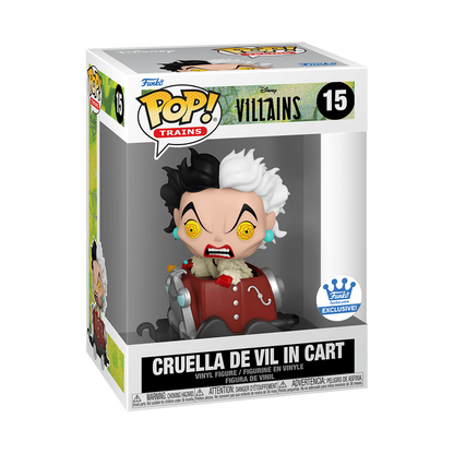 POP! Trains: Disney Villains - Cruella De Vil in Cart (Funko Exclusive)