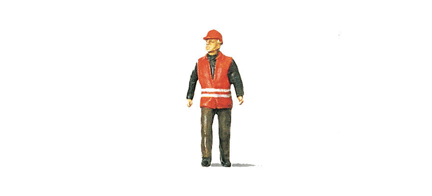Preiser 28008 HO Scale Railway Worker Safety Vest Figure