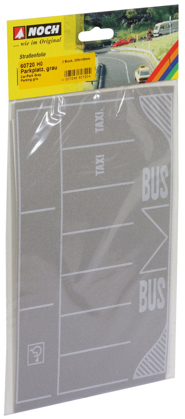 Noch 60720 HO Parking Lot / Car Park, Gray, Flexible Sheet