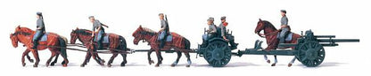 Preiser 16513 HO Scale Artillery 10.5cm Light Field Howitzer - Kit
