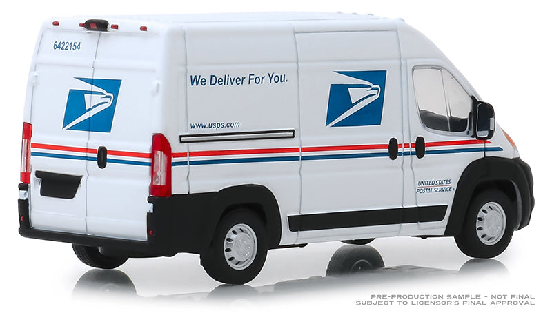 Greenlight 86154 1/43 USPS 2018 Ram ProMaster 2500 Cargo Van