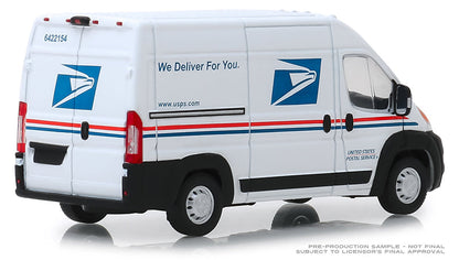 Greenlight 86154 1/43 USPS 2018 Ram ProMaster 2500 Cargo Van