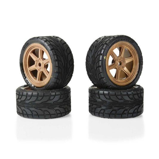 Proline 1030813 1/12 Avenger Tire Overdrive Bronze Wheel 8mm Hex: Losi Race Car