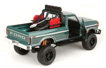 Motormax 79138DKGR 1/24 1979 Ford F-150 Off-Road, Green
