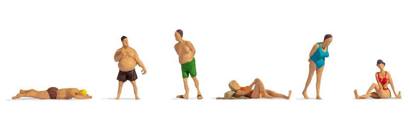 Noch 38300 N Scale Bathers Hobby Figure Set, 6 Figures