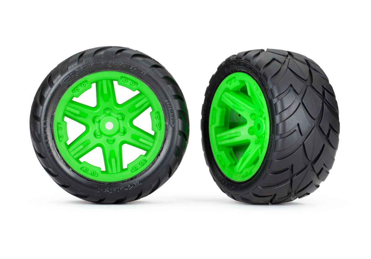 Traxxas 6768G RXT Anaconda Tires Wheels Rear