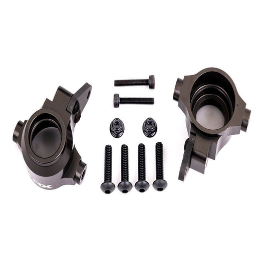 Traxxas 9635A Sledge L/R Dark Titanium Aluminum Steering Blocks