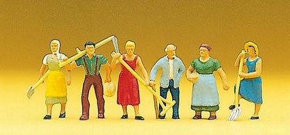 Preiser 10040 HO Scale People Working Farm Workers #1