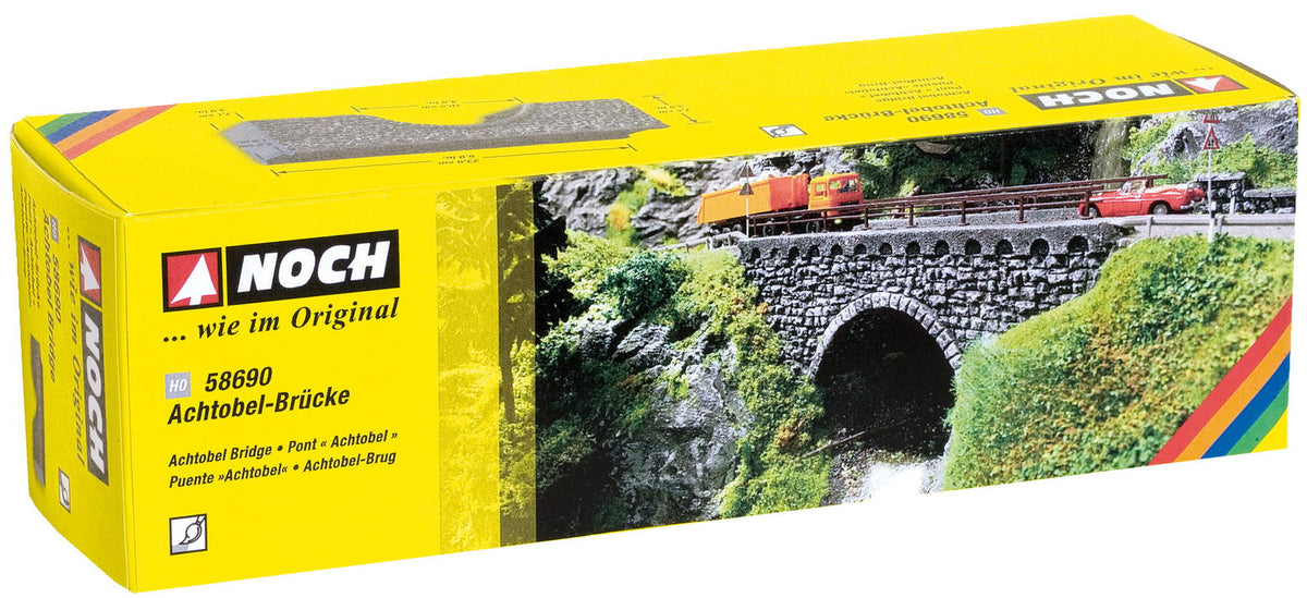 Noch 58690 HO Scale Achtobel Stone-Arch Bridge, 22.9 cm