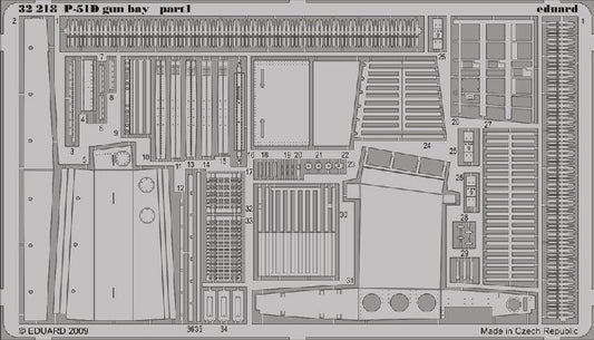 Eduard 32218 1/32 Aircraft- P51D Gun Bay for TSM