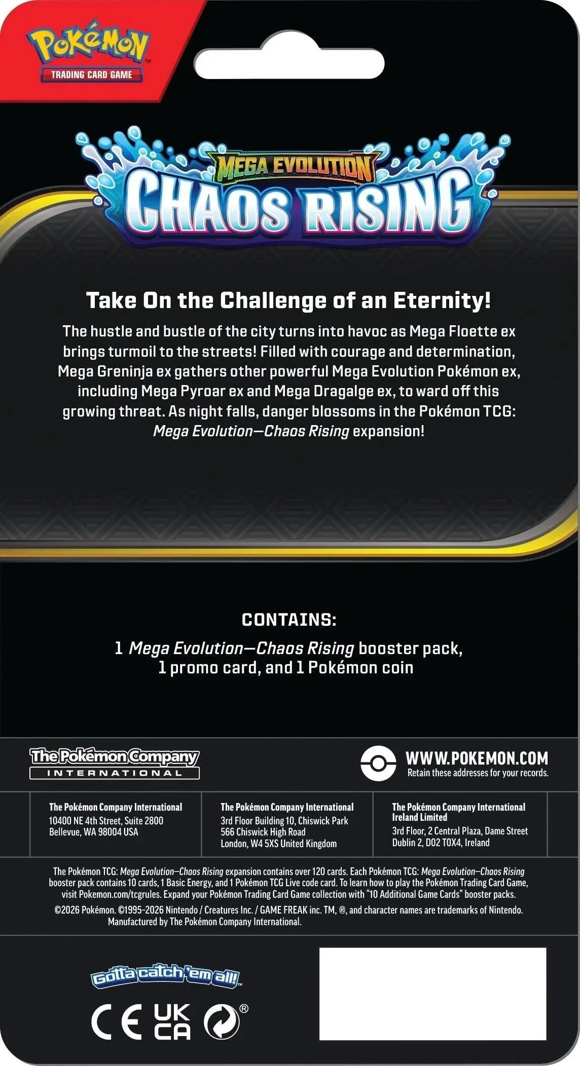 Mega Evolution: Chaos Rising Single Pack Blister (Toxel)
