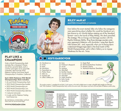 2025 World Championship Deck: Riley McKay (Flutter Devo Gardevoir)