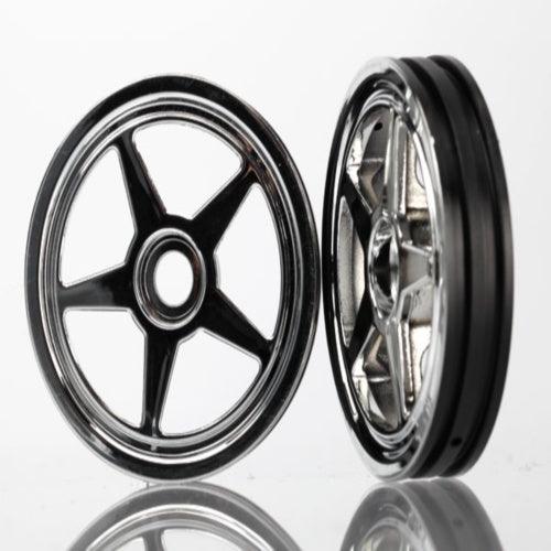 Traxxas 6974 Wheels 5-Spoke Chrome Front (2) Funny Car