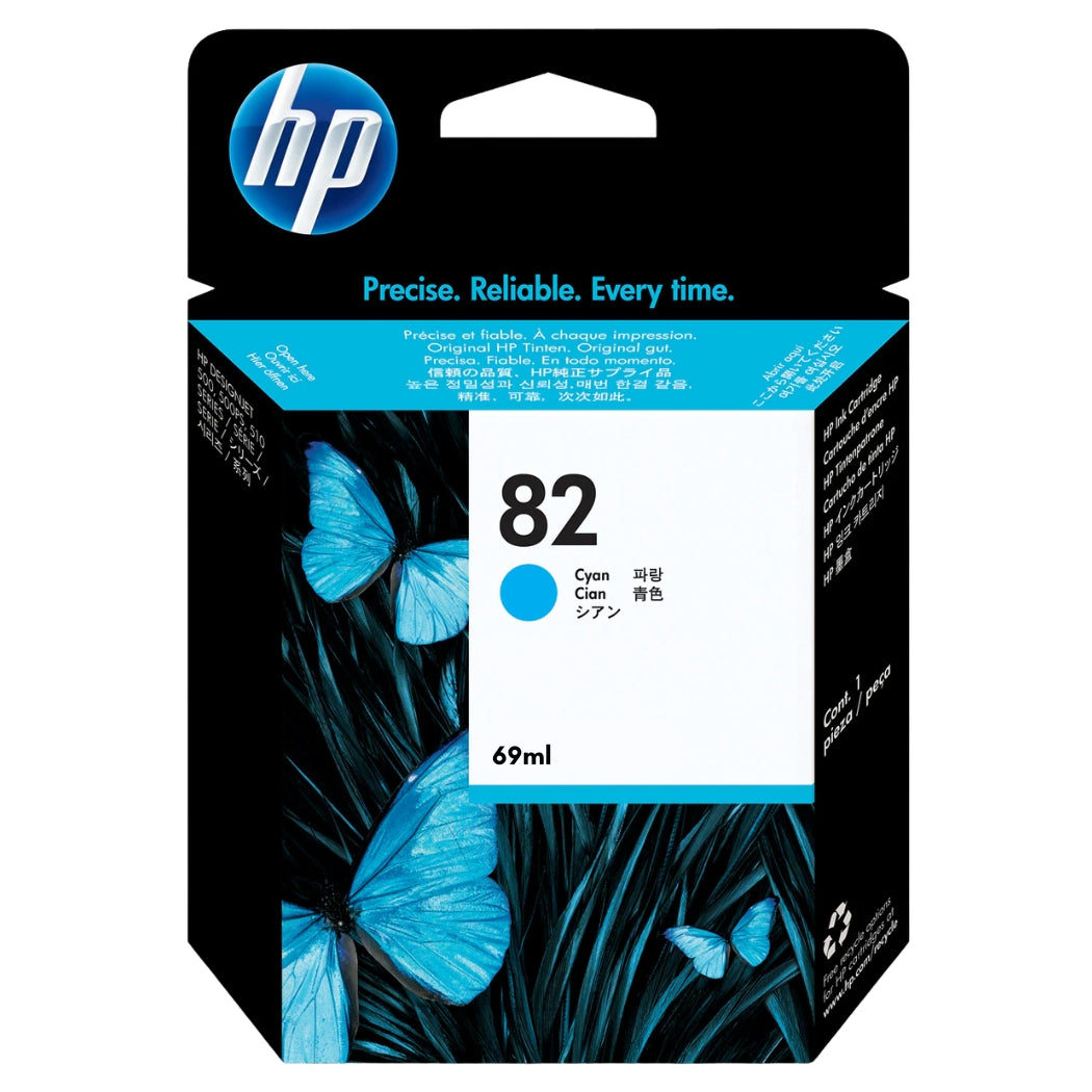 New, Pre-Owned - HP 82 69-ml (C4911A) Cyan Ink Cartridge