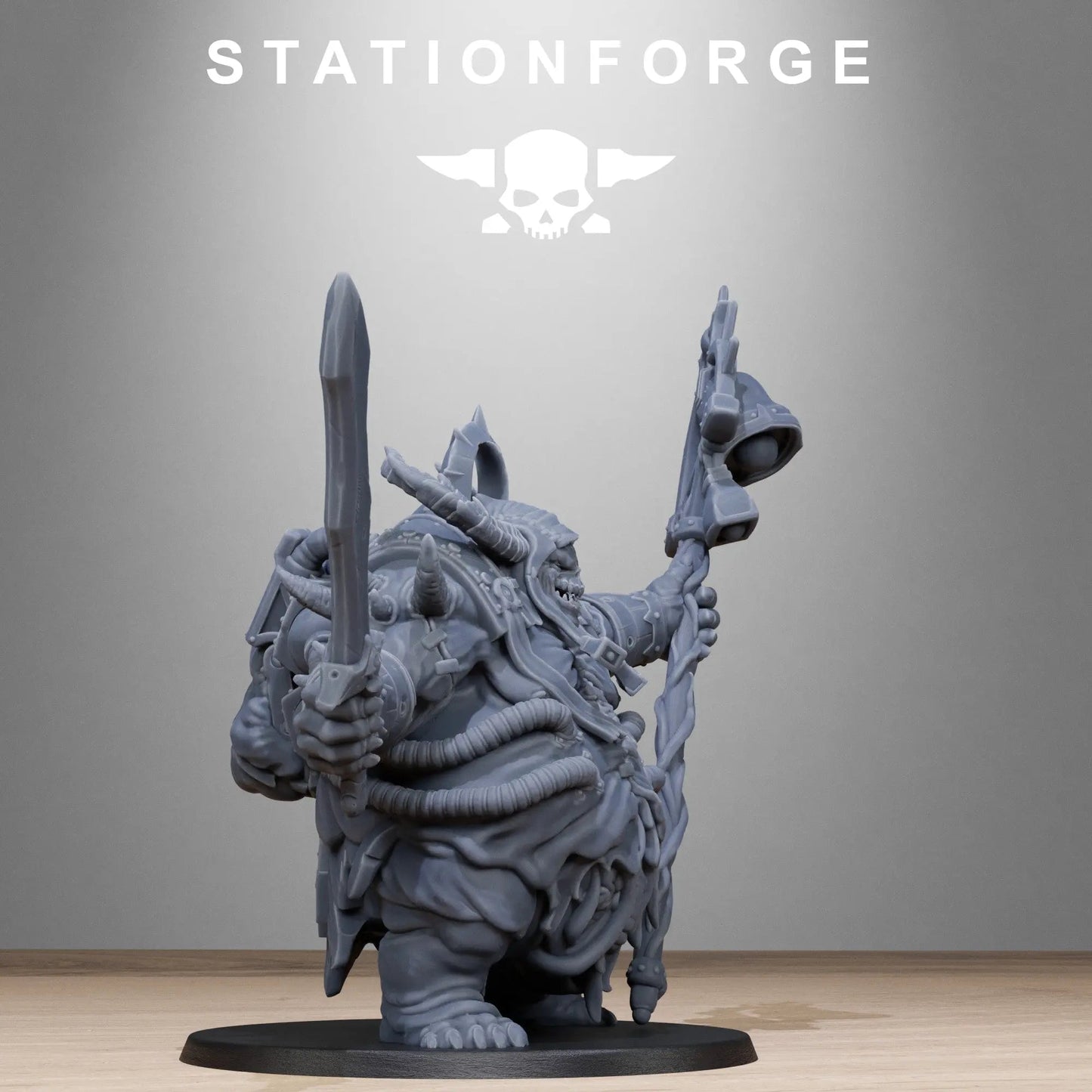 Corrupted Lord of the Filth by Station Forge 28/32mm Scale Miniature, 73mm tall, Great Unclean One Proxy