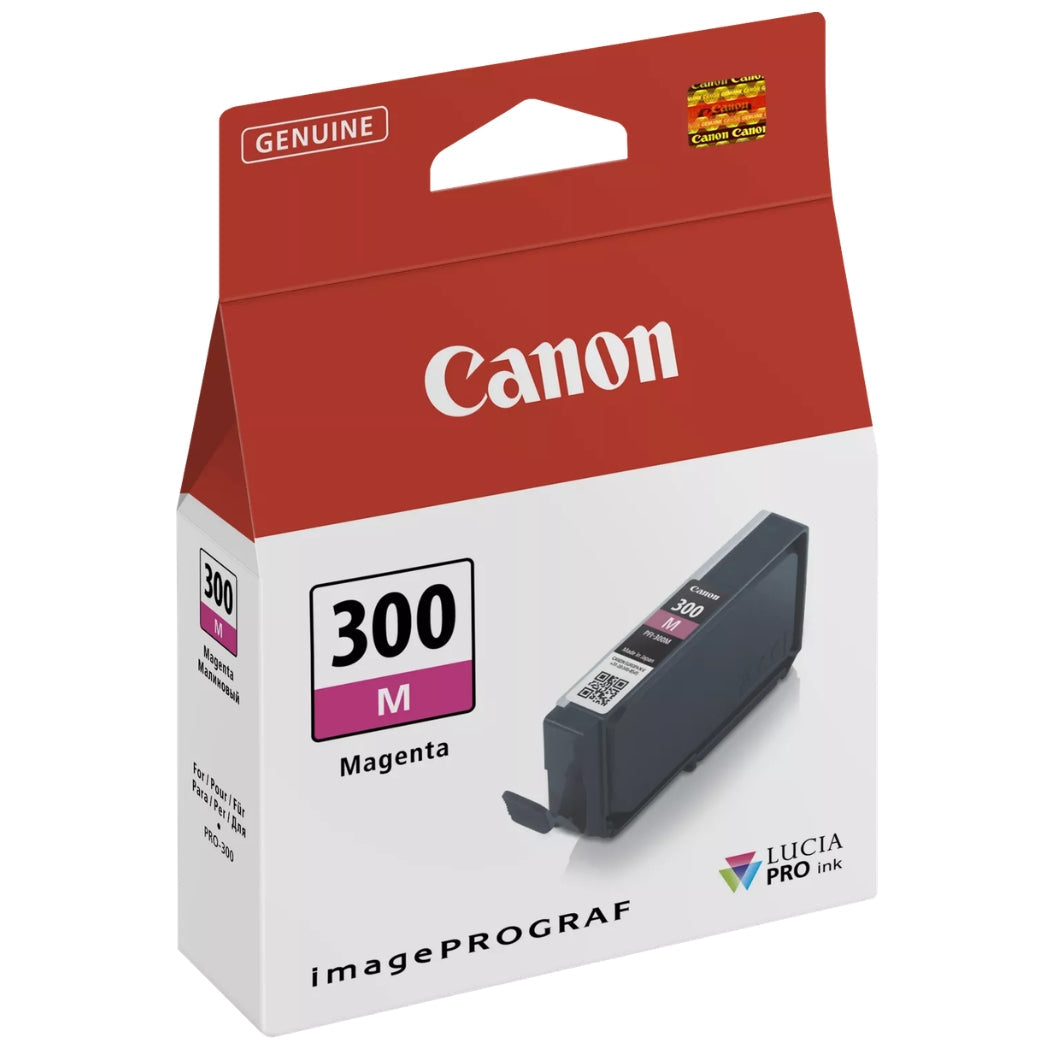 New, Pre-Owned - Canon PFI-300 Standard Yield Magenta Ink Cartridge, 4195C001