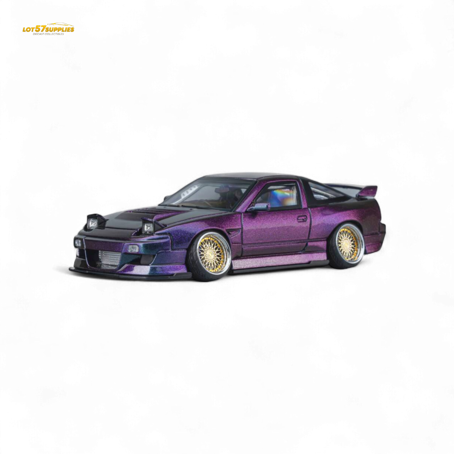MicroTurbo Custom 180SX Spirit Rei - Purple Chameleon GMHS 2025 Special Edition 1:64