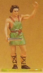 Preiser 50934 1:25 Norman Warrior Soldier Standing w/Sword