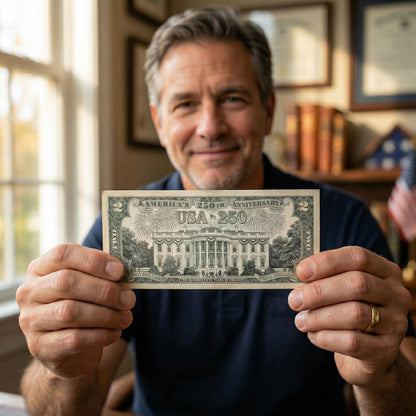 "White House" Legal Tender $2 Bill – USA 250th Collector's Edition