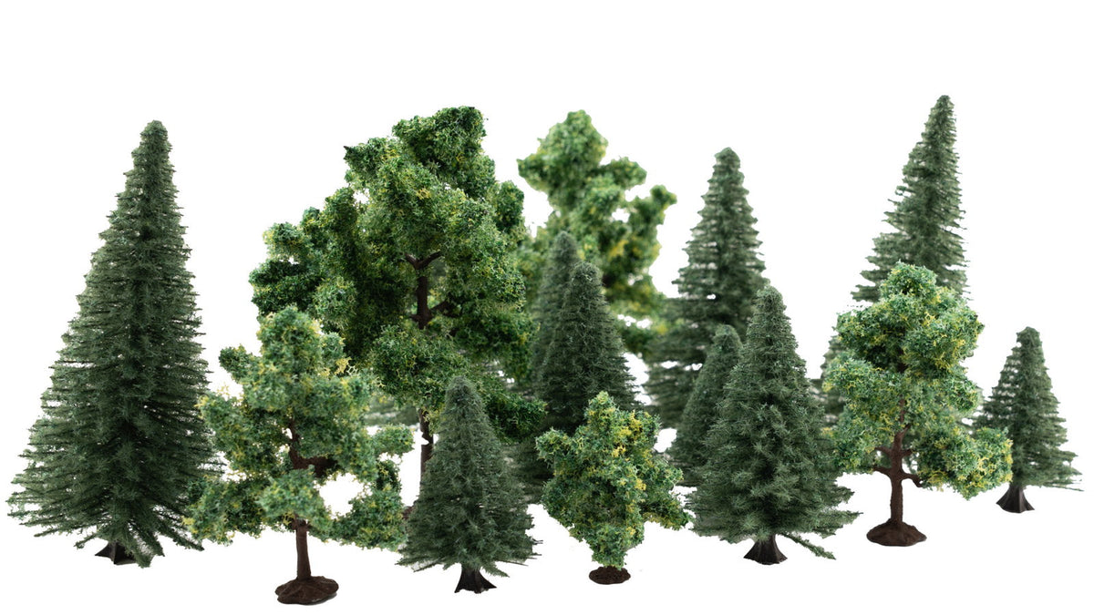 Noch 24623 HO/TT/N/Z Scale Mixed Forest Trees, 4-10 cm, 16-Pack