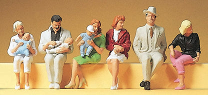 Preiser 45151 G Scale Seated Passengers Figure Set