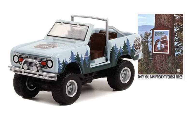 Greenlight 38020-C 1/64 1967 Ford Bronco, Smokey Bear Series 1