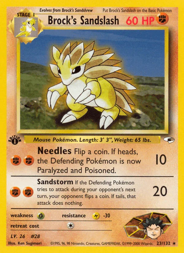 Brock's Sandslash (23/132) [Gym Heroes 1st Edition]