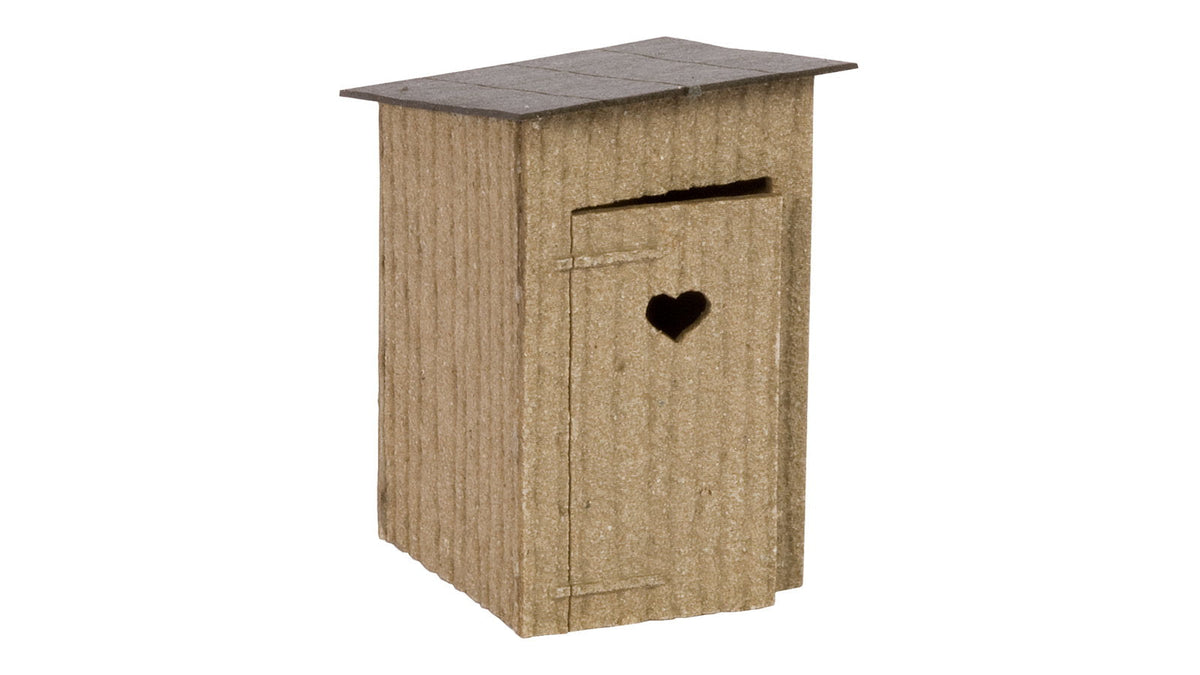 Noch 14359 HO Scale Outhouses Laser-Cut Kit, Pack of 2