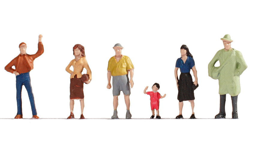 Noch 38100 N Scale Pedestrians Hobby Set, 6 Figures