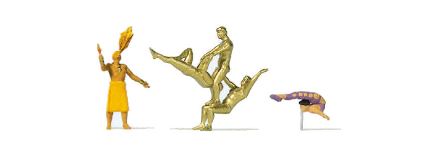 Preiser 20266 HO Scale Circus Artists Figures Set #2 (5)