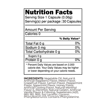Dual Action Liquid Mint Capsules - Variety Pack (All Flavors) by NUDE MINTS