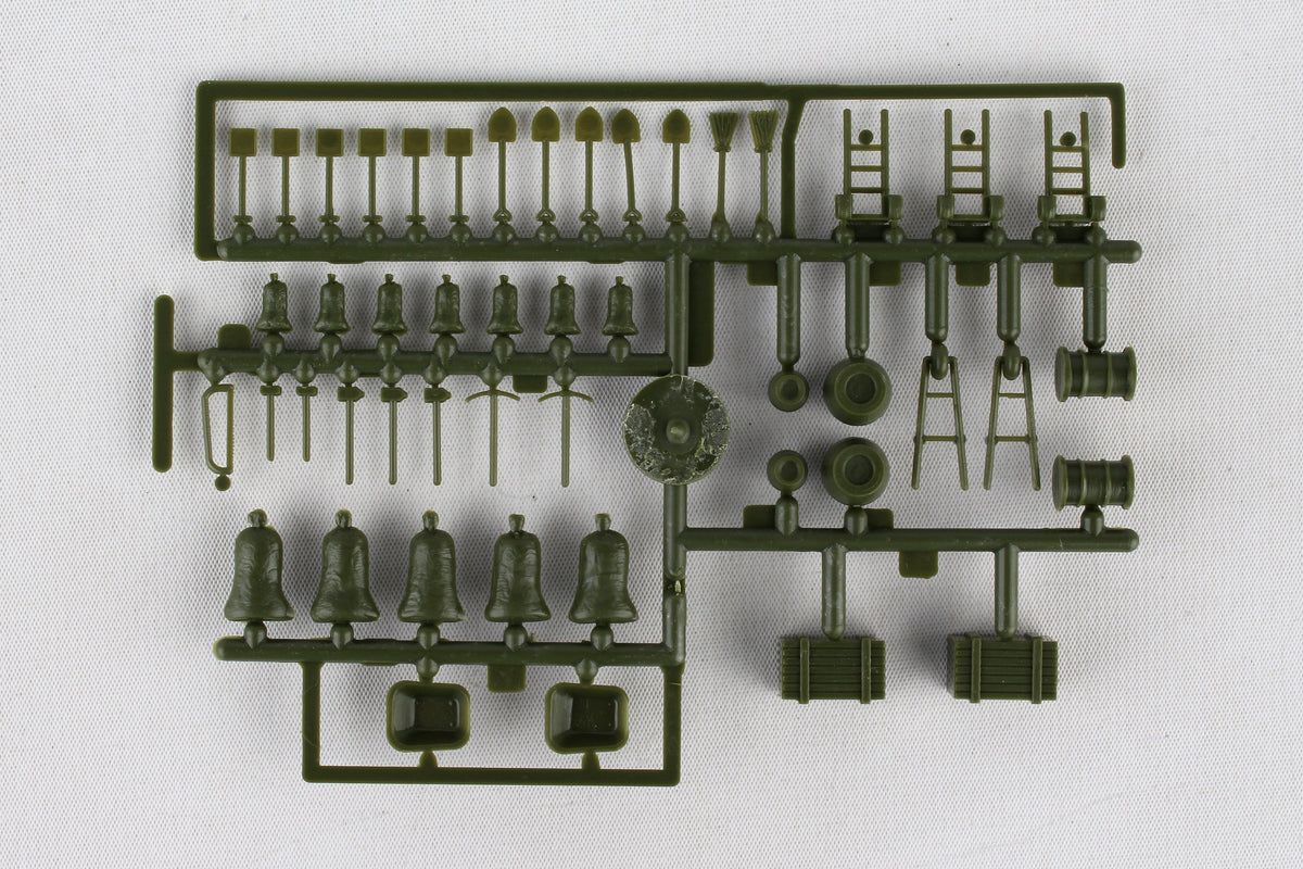 Herpa Wings 1/87 Military HE745840 Herpa Military Wheelbarrows, Sack Barrows, Barrels (144 Pcs)