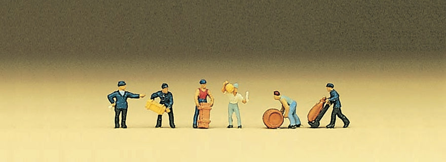 Preiser 88511 Z Scale Track Workers w/Loads Figure Set