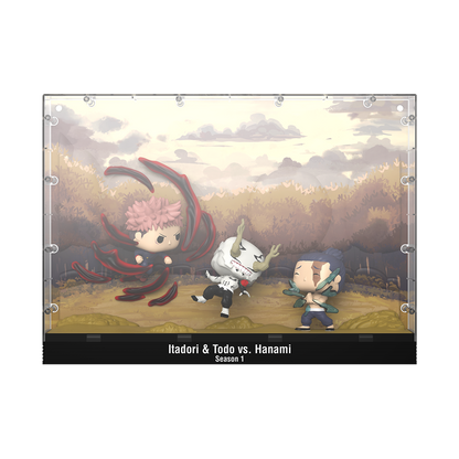 (PRE-ORDER) POP! Moments DLX: JJK- Itadori & Todo vs Hanami