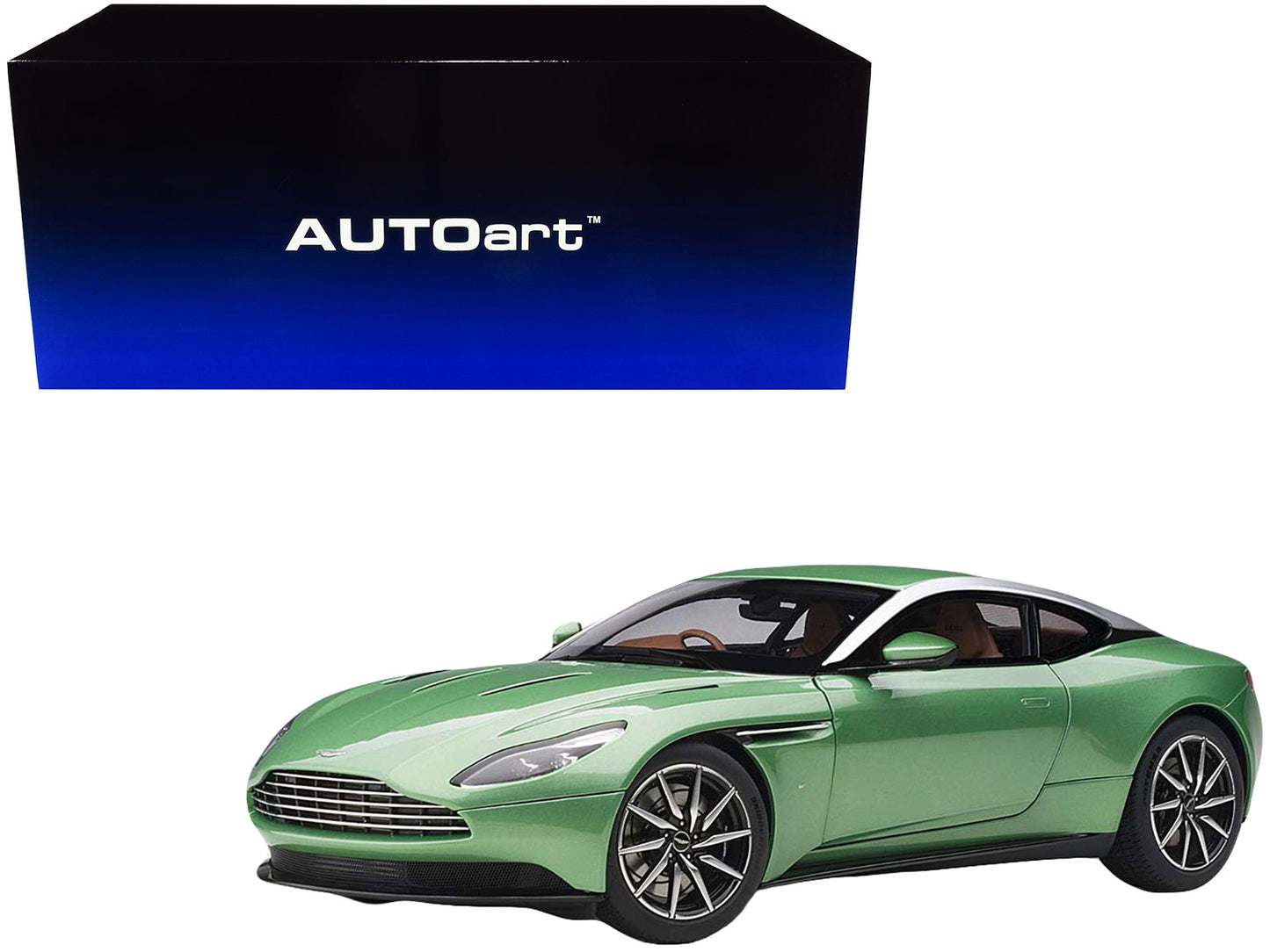 Aston Martin DB11 RHD (Right Hand Drive) Apple Tree Green Metallic 1/18 Model Car by Autoart  free shipping USA