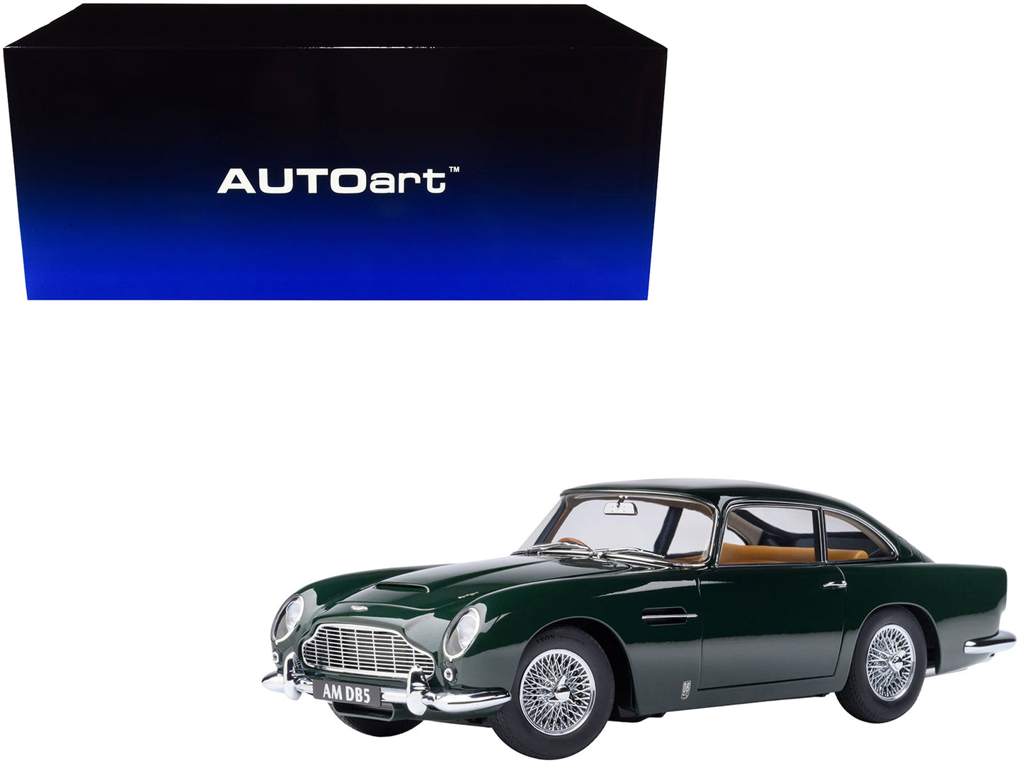 Aston Martin DB5 RHD (Right Hand Drive) British Racing Green 1/18 Model Car by Autoart  free shipping USA