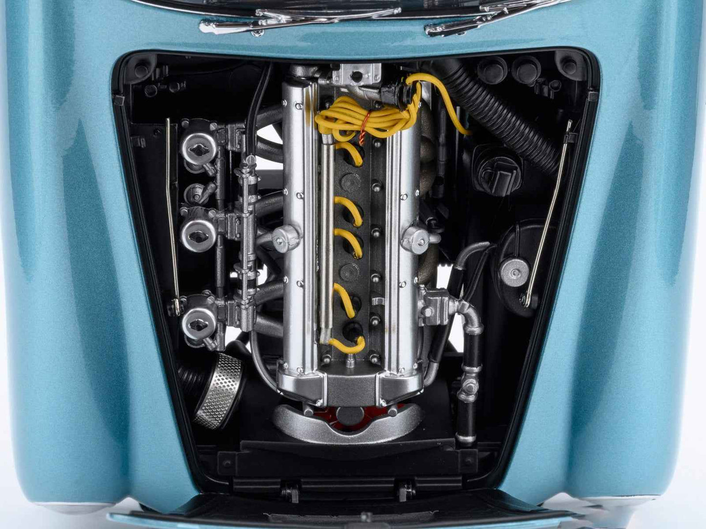 Aston Martin DB5 RHD (Right Hand Drive) Caribbean Pearl Blue Metallic 1/18 Model Car by Autoart