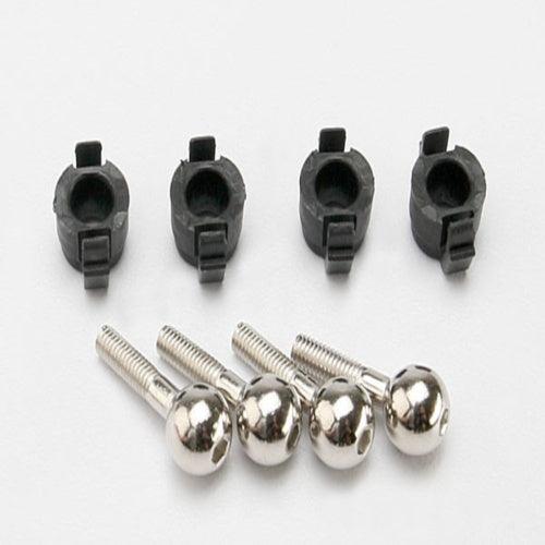 Traxxas 7033 Pivot Balls w/Pivot Ball Caps (4) Slash Rally Summit Mustang