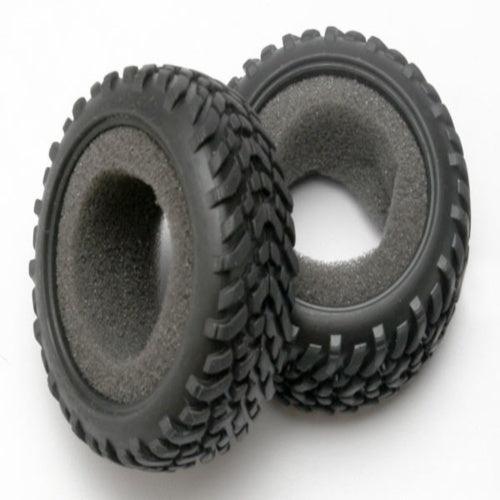 Traxxas 7071 SCT Dual Off-Road Tires w/Foam Inserts (2) Slash Latrax SST
