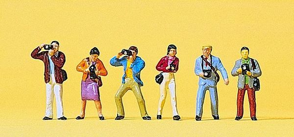 Preiser 10089 HO Scale Photographers pkg(6)