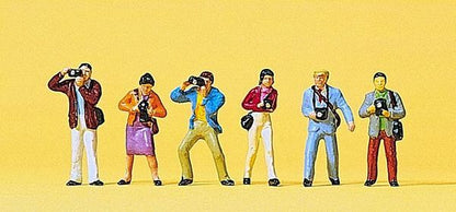 Preiser 10089 HO Scale Photographers pkg(6)