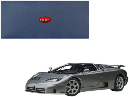 Bugatti EB110 SS Super Sport Grigio Metalizzatto Silver Metallic with Silver Wheels 1/18 Model Car by Autoart  free shipping USA
