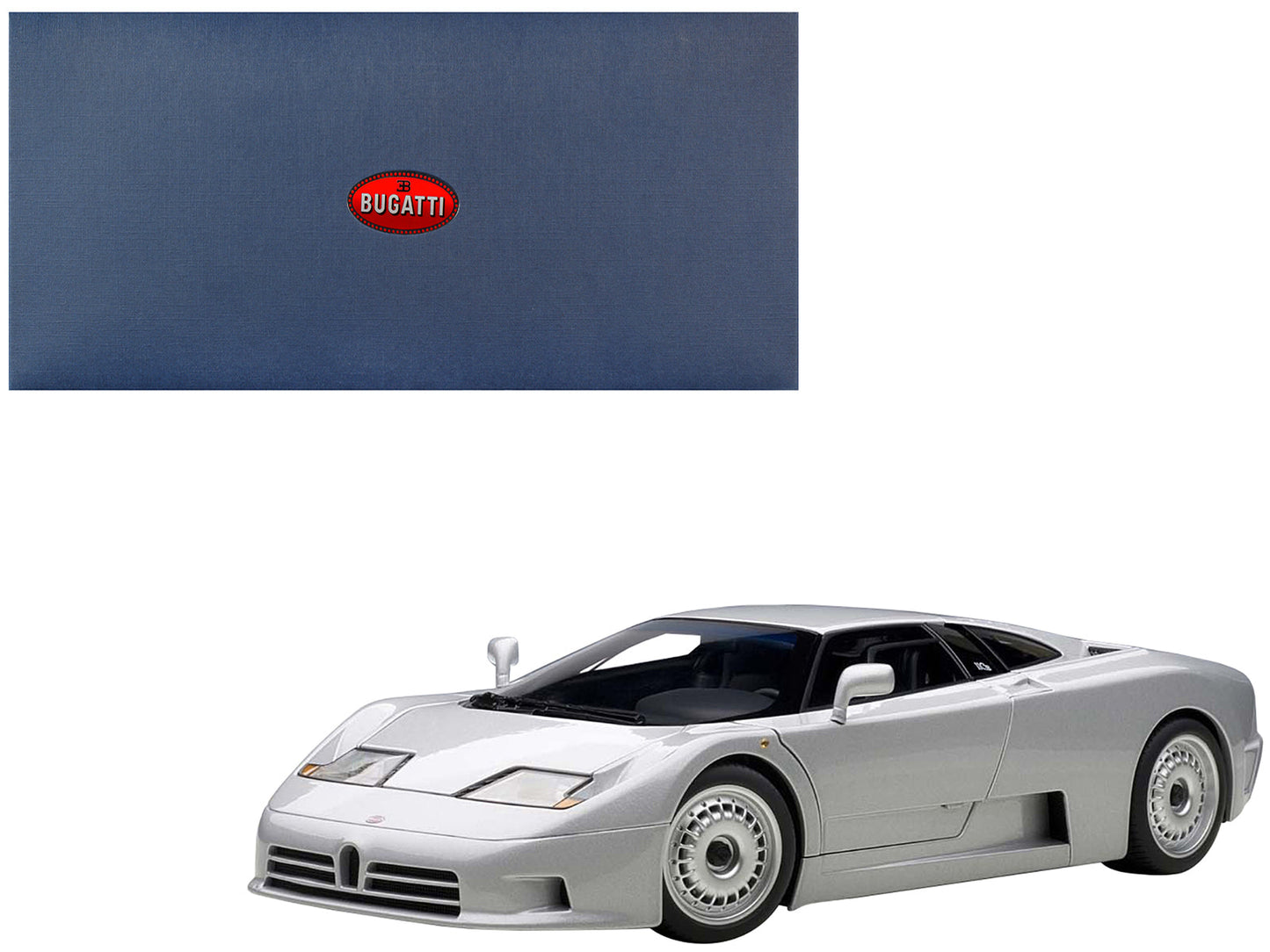 Bugatti EB110 GT Silver 1/18 Diecast Car Model by Autoart  free shipping USA