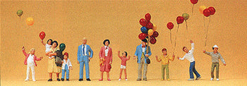Preiser 24659 HO Scale Selling Balloons