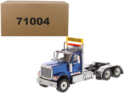 International HX520 Day Cab Tandem Tractor Blue 1/50 Diecast Model by Diecast Masters  free shipping USA