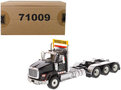 International HX620 Day Cab Tridem Tractor Black 1/50 Diecast Model by Diecast Masters  free shipping USA