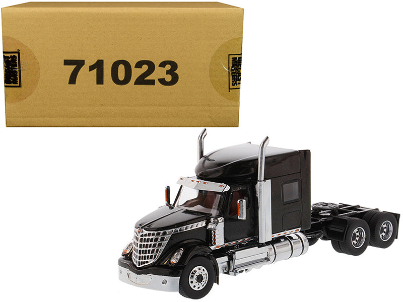 International LoneStar Sleeper Cab Truck Tractor Black 1/50 Diecast Model by Diecast Masters  free shipping USA