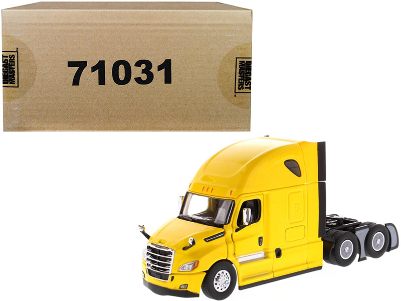 Freightliner New Cascadia Sleeper Cab Truck Tractor Yellow 1/50 Diecast Model by Diecast Masters  free shipping USA