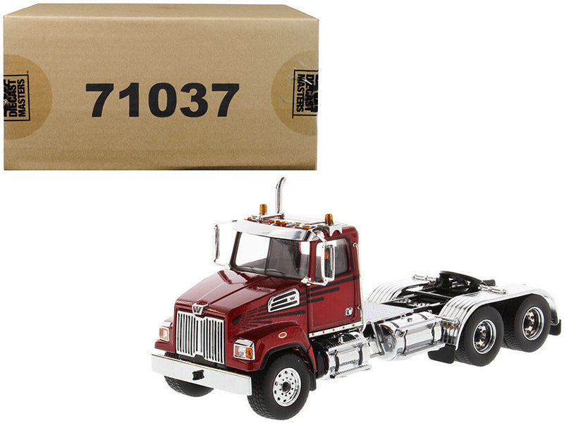 Western Star 4700 SF Tandem Day Cab Tractor Metallic Red 1/50 Diecast Model by Diecast Masters  free shipping USA